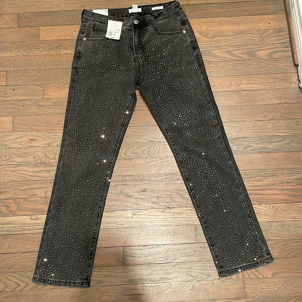 Forever 21 straight leg mid rise slim fit jean